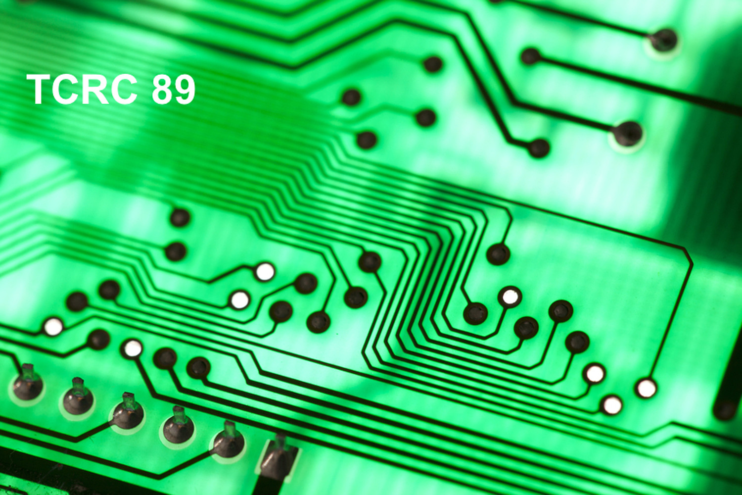 Printed Circuit Board with Text "TCRC 89"